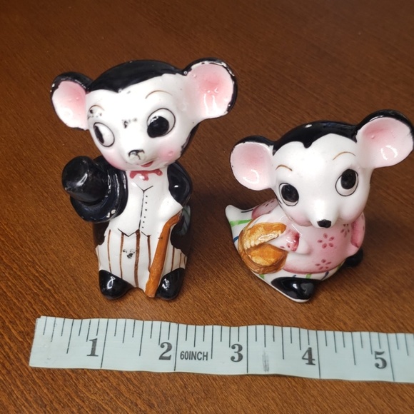 Vintage japan Mice Salt and Pepper shakers - Picture 16 of 16